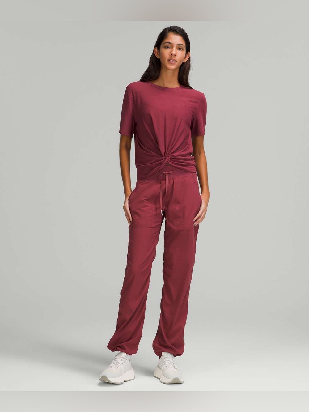Lululemon Dance Studio Mid-Rise Full Length Pant in Mulled Wine